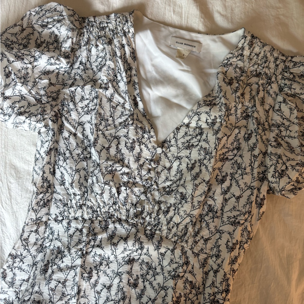 Club Monaco Puff Sleeve Dress